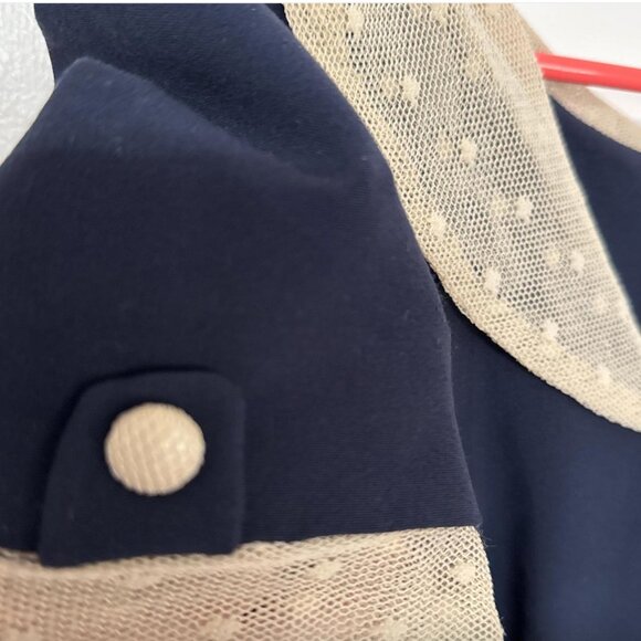 Stop Staring By Alicia Estrada Navy Blue Sailor Dress Vintage - Size Large - Picture 3 of 7